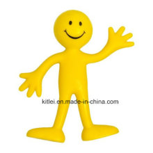 Hotsale amarillo sonrisa hombres Bendables, juguetes DIY Bendable